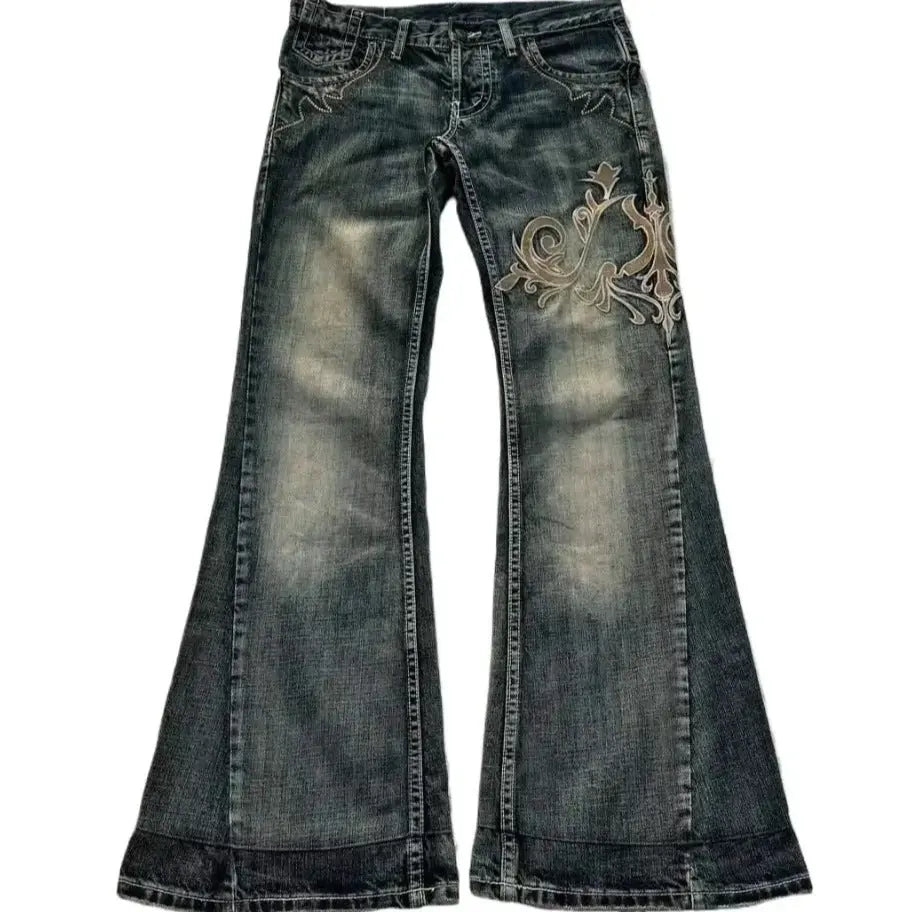 Fashion Machine Embroidery Jeans For Women Mijn winkel