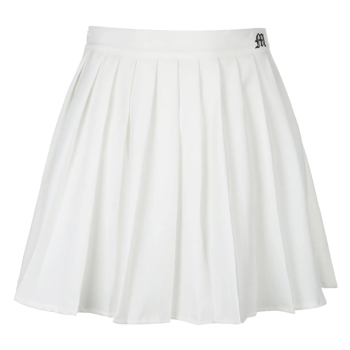 White Pleated Skirt Short Woman Elastic Waist Mini Skirts Mijn winkel
