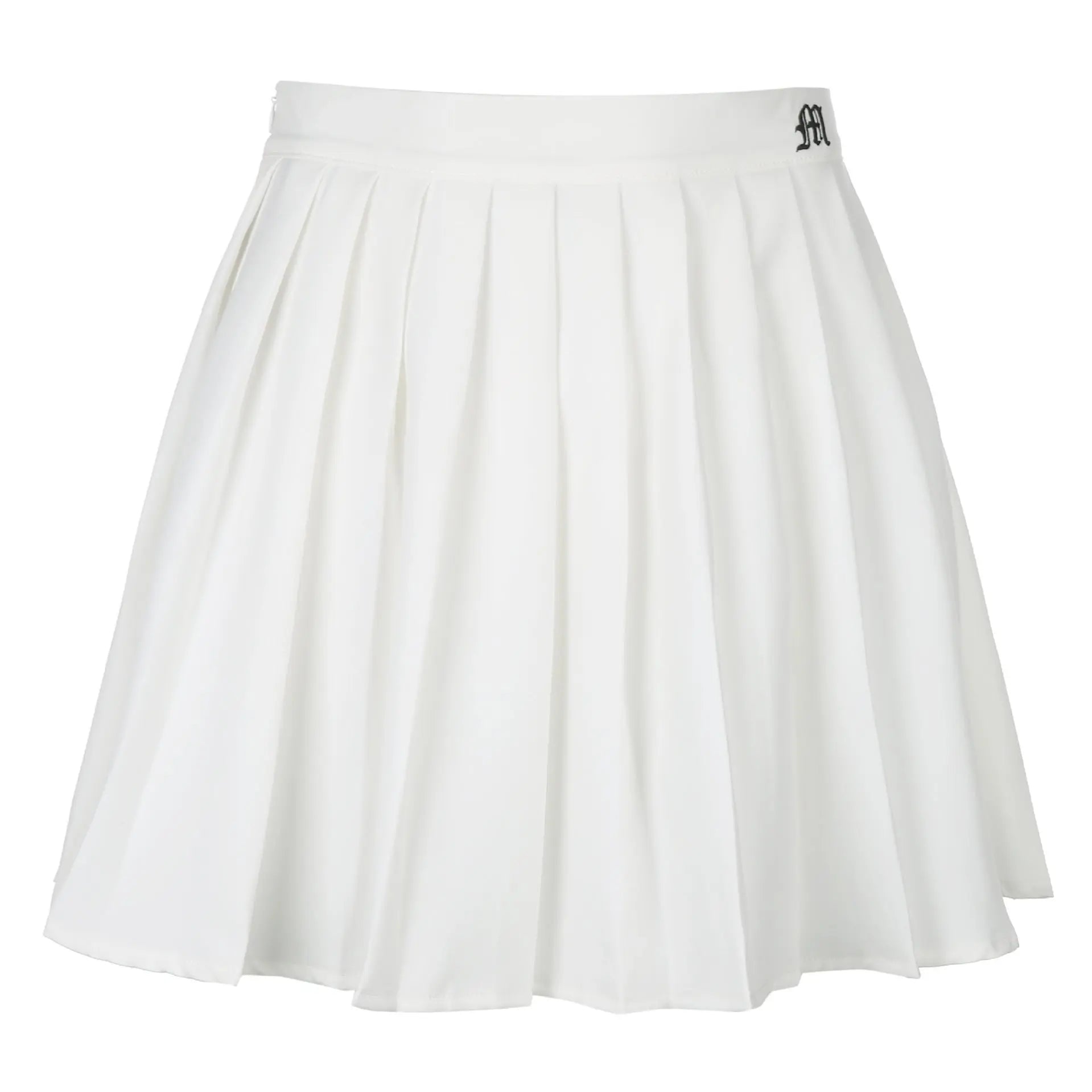 White Pleated Skirt Short Woman Elastic Waist Mini Skirts Mijn winkel