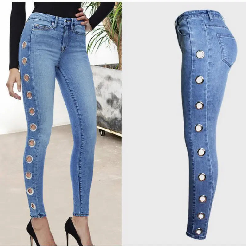 Fashion Tight Hoop Jeans For Women Mijn winkel