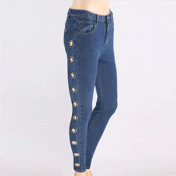 Fashion Tight Hoop Jeans For Women Mijn winkel