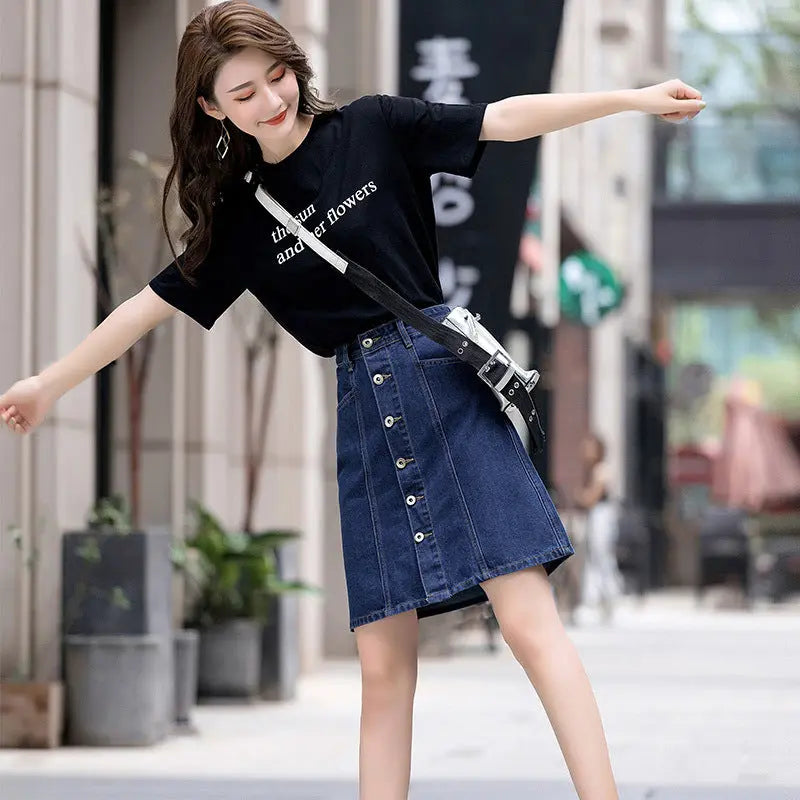 New Skirts, High Waist, A-line Skirts, Are Thin, Plus Size, Mid-length Summer Skirts Mijn winkel