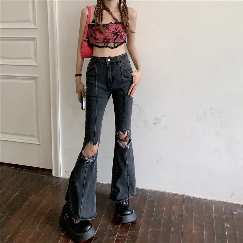 Hot Girl Ripped Jeans Women Mijn winkel