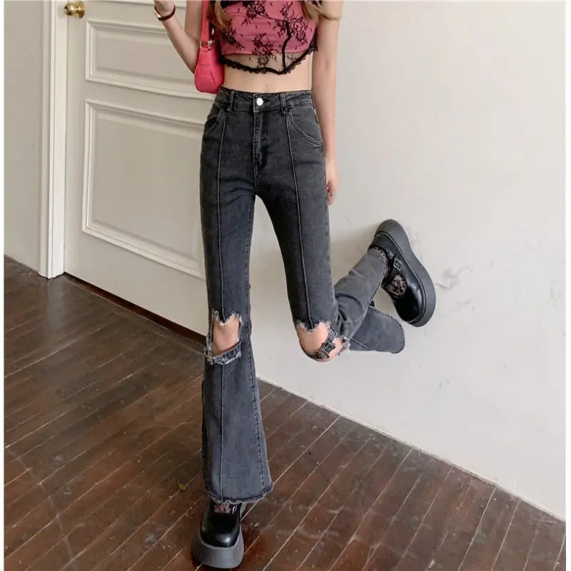 Hot Girl Ripped Jeans Women Mijn winkel