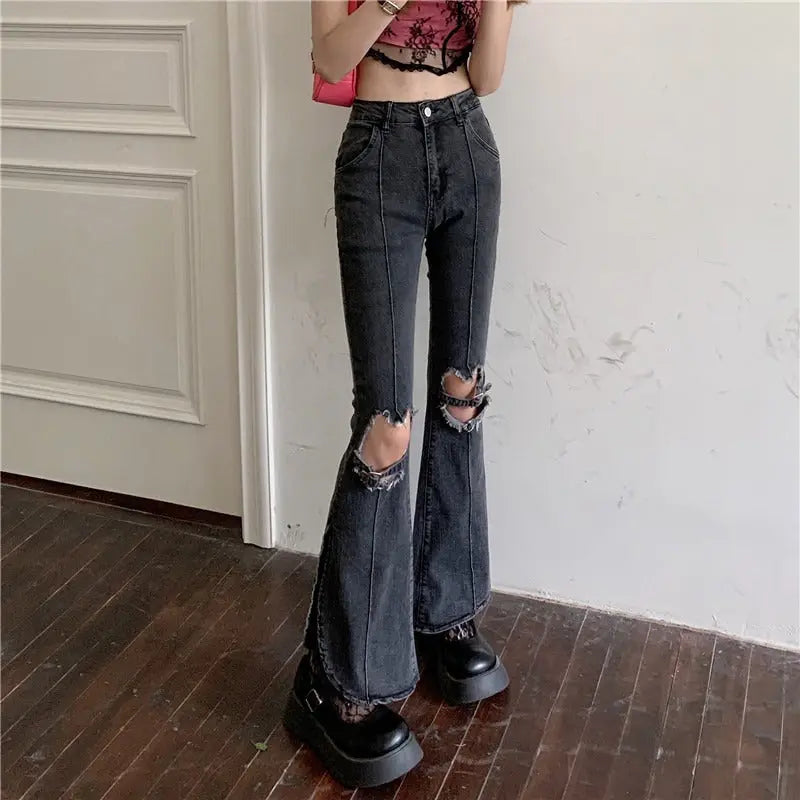 Hot Girl Ripped Jeans Women Mijn winkel