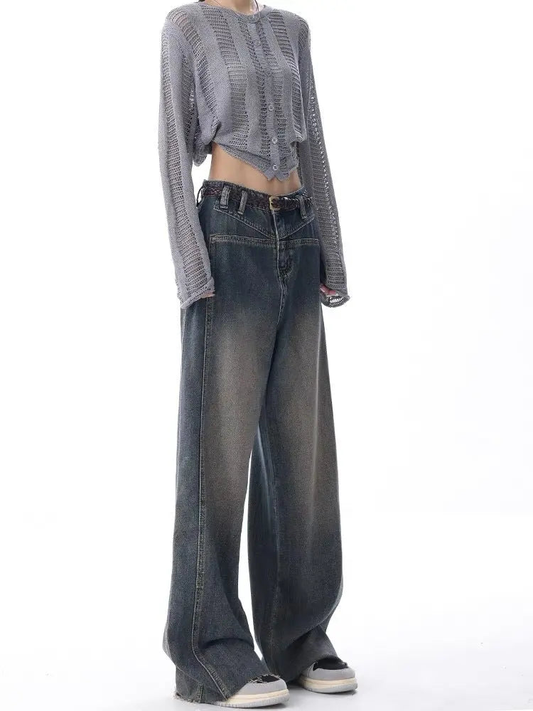 Wash Nostalgic Raw Hem Jeans Women Mijn winkel