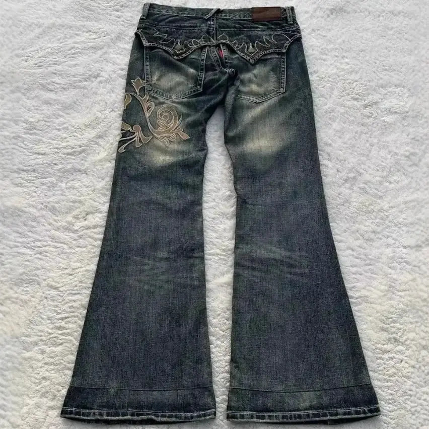 Fashion Machine Embroidery Jeans For Women Mijn winkel