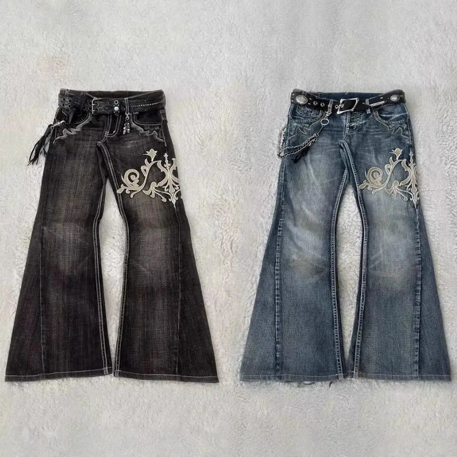Fashion Machine Embroidery Jeans For Women Mijn winkel