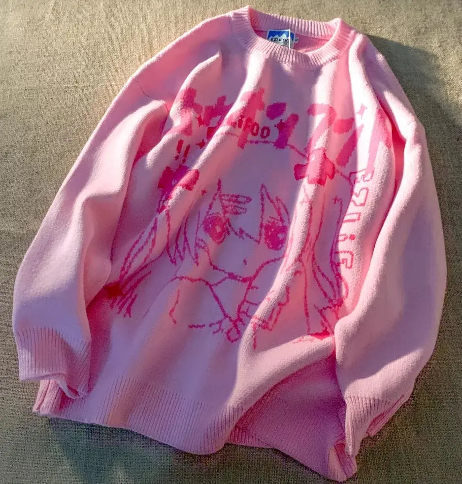 Sweater Women Oversize Tops Long Sleeve Jumper Mijn winkel