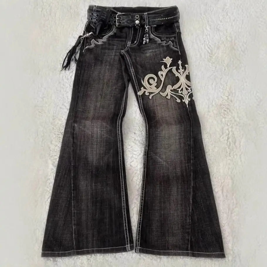 Fashion Machine Embroidery Jeans For Women Mijn winkel