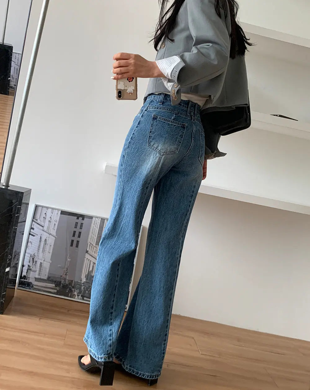 Retro High Waist Slimming Jeans Women Mijn winkel