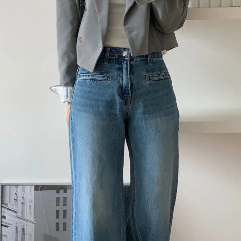 Retro High Waist Slimming Jeans Women Mijn winkel